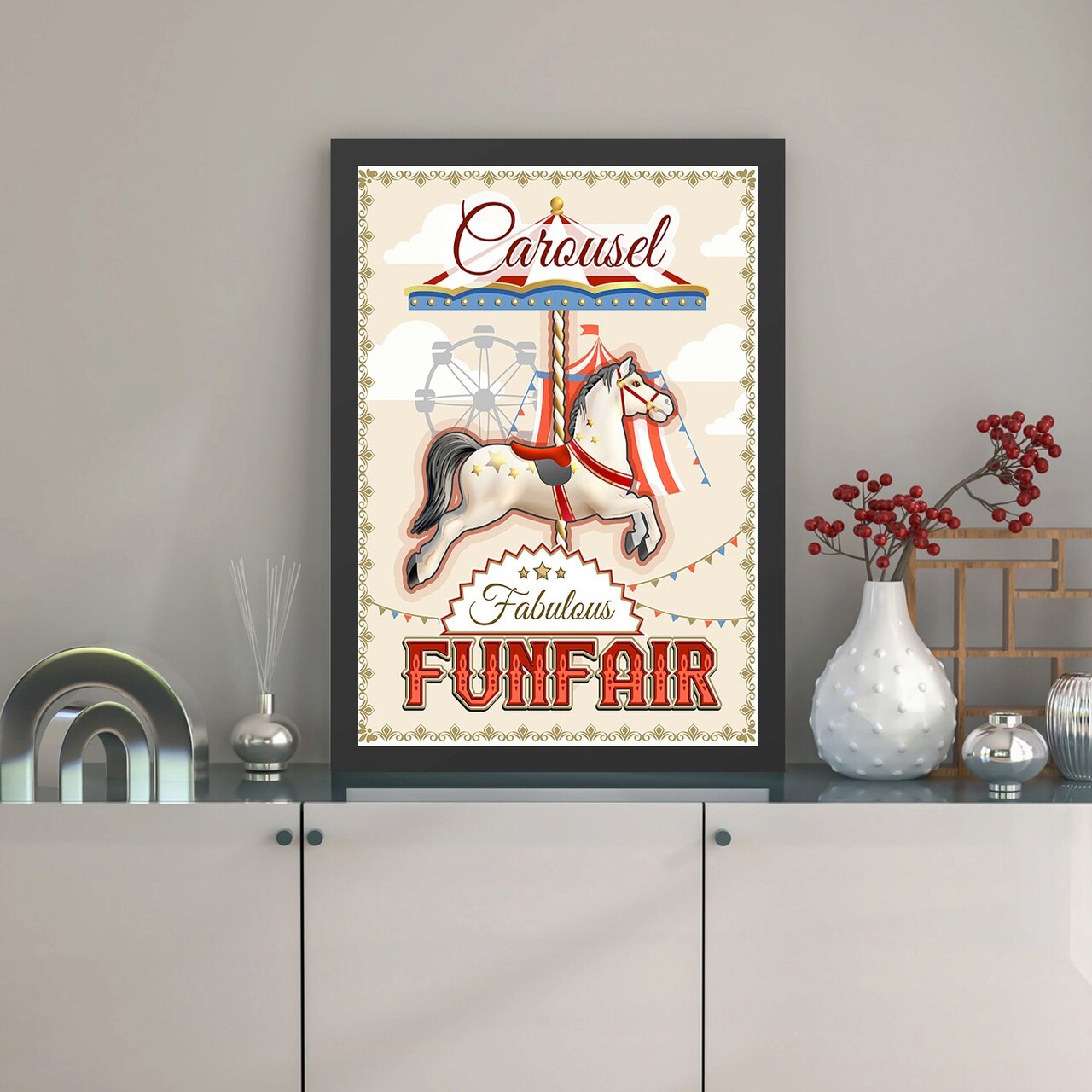 Tablou decorativ, Funfair (40 x 55), Polistiren, Multicolor - imagine 3